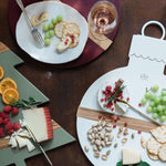 White Mod Ornament Charcuterie Board, 2 Sizes