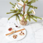 White Mod Ornament Charcuterie Board, 2 Sizes