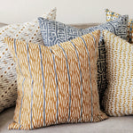Fuji Tobacco Linen Cushion, 20” x 20”