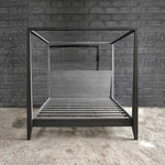 Reclaimed Teak Canopy Bed - Grey, King & Queen