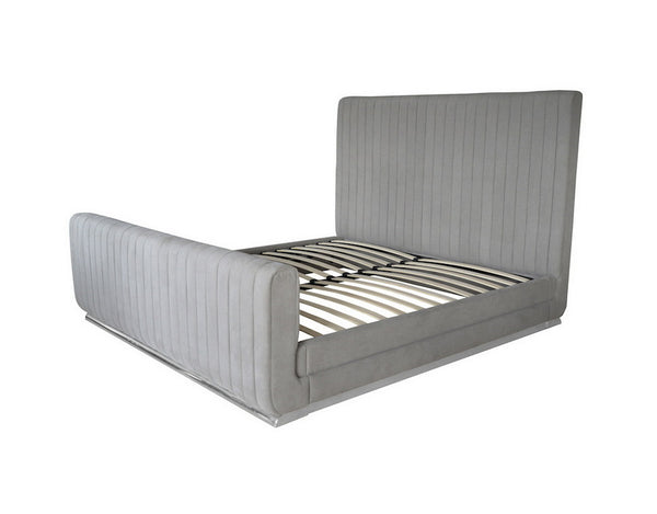 Hylan Bed - Polished Steel, King