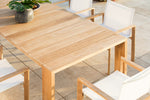 Hayman Teak Dining Table 2600 - Natural, 106"W x 39"D
