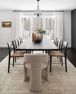 Audra Dining Chair- Natural Papercord w/ Black Teak Wood