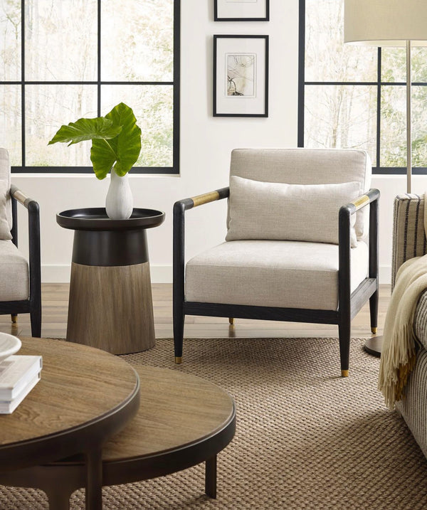 Carson Occasional Chair in Mink Finish