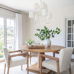Go Lightly Chandelier - China White, Medium