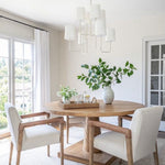 Go Lightly Chandelier - China White, Medium