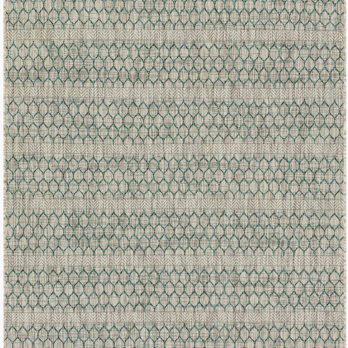 Isle - 01, Grey / Teal (Indoor / Outdoor)