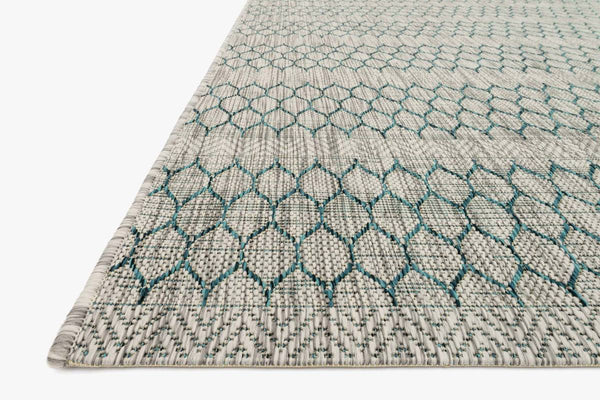 Isle - 01, Grey / Teal (Indoor / Outdoor)