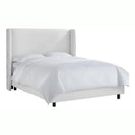 Clare Shelter Bed, White Twill, King & Queen