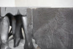 Teak Root Side Table, Charcoal