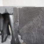 Teak Root Side Table, Charcoal