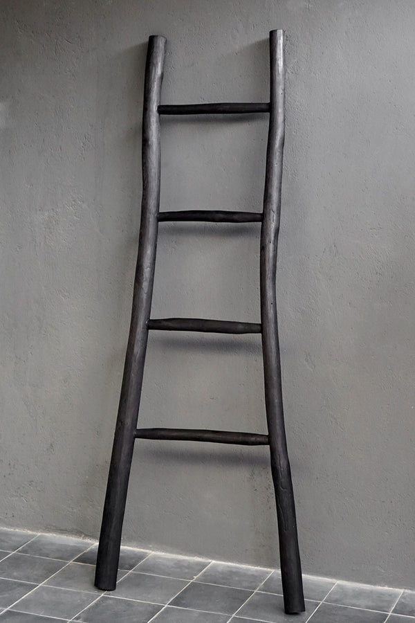 Teak Towel Ladder - Charcoal, 2 Sizes
