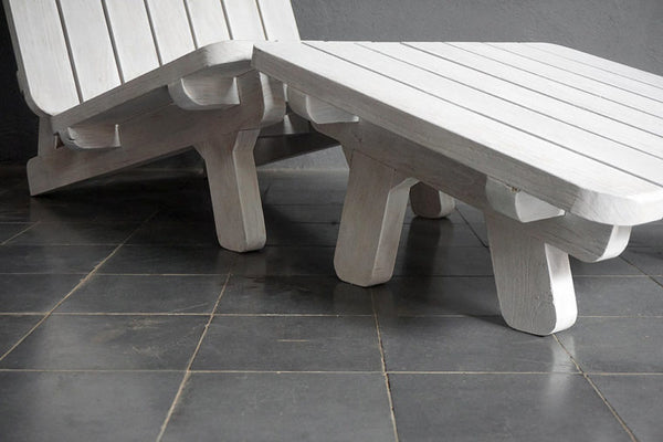 Hanbin Outdoor Lounge Chair, Teak