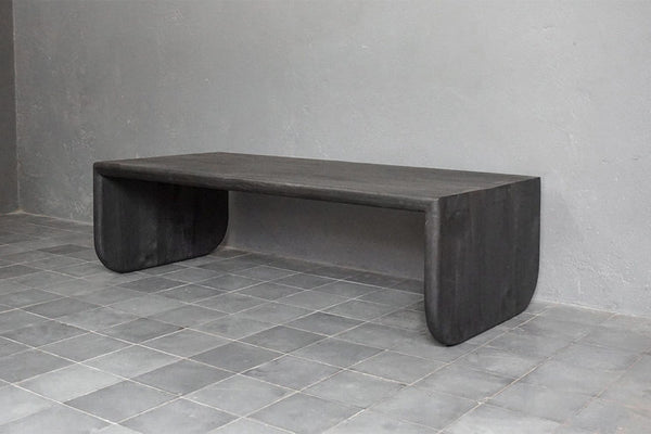 Jikan Coffee Table, Charcoal Finish
