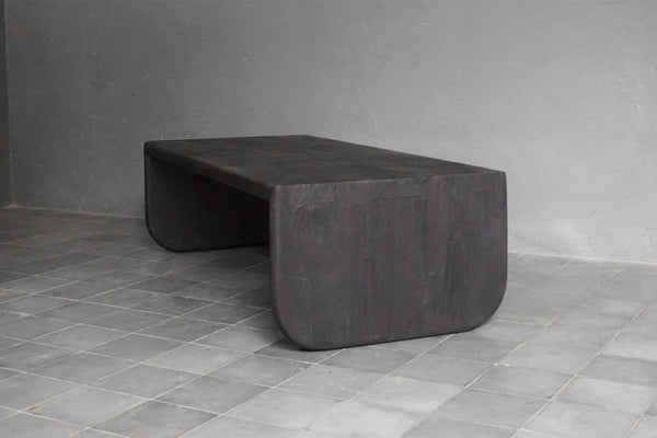 Jikan Coffee Table, Charcoal Finish