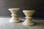 Java Teak Chess Side Table, Weathered Finish