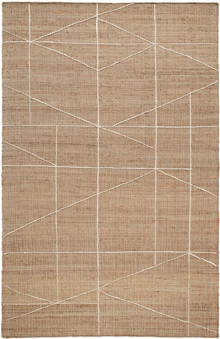 Judson Woven Jute Rug, Natural/Ivory