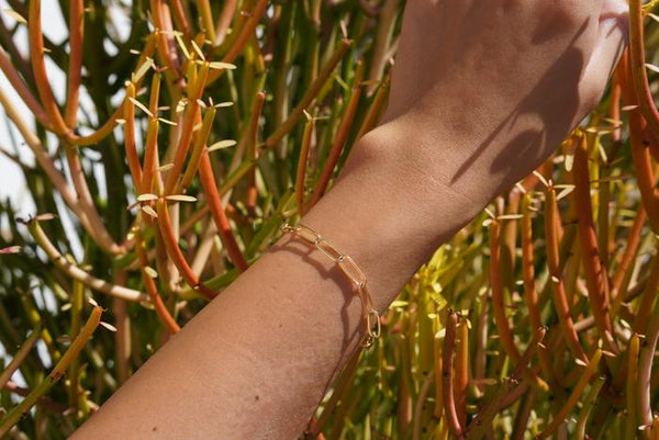 Large Lily Link Bracelet