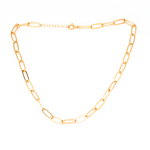 Large Lily Link Necklace, 14"