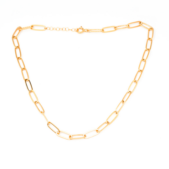 Large Lily Link Necklace, 14"