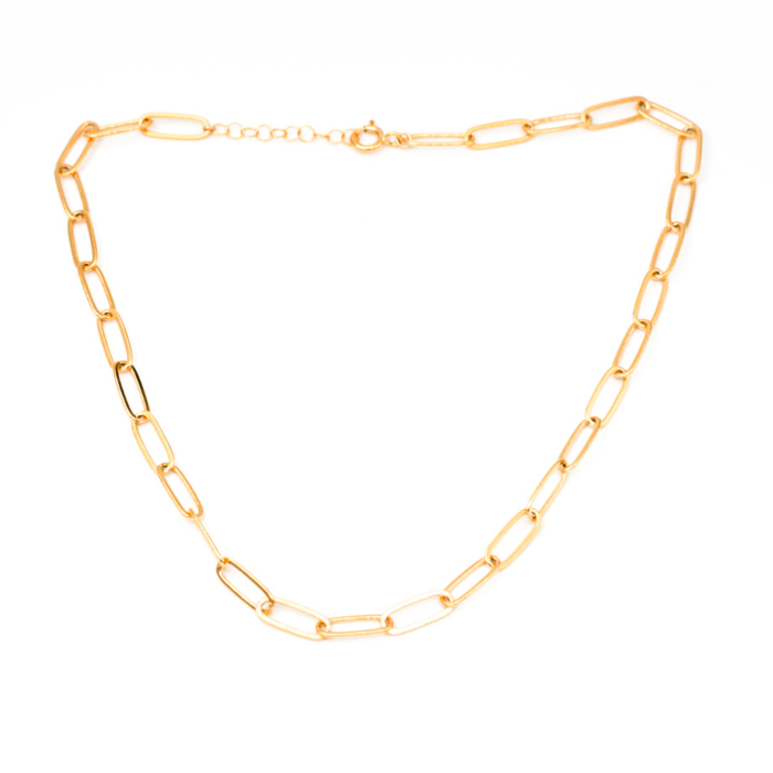 Large Lily Link Necklace, 14"