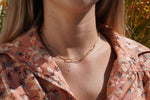 Large Lily Link Necklace, 14"