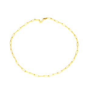 Lily Link Chain Necklace, 14"