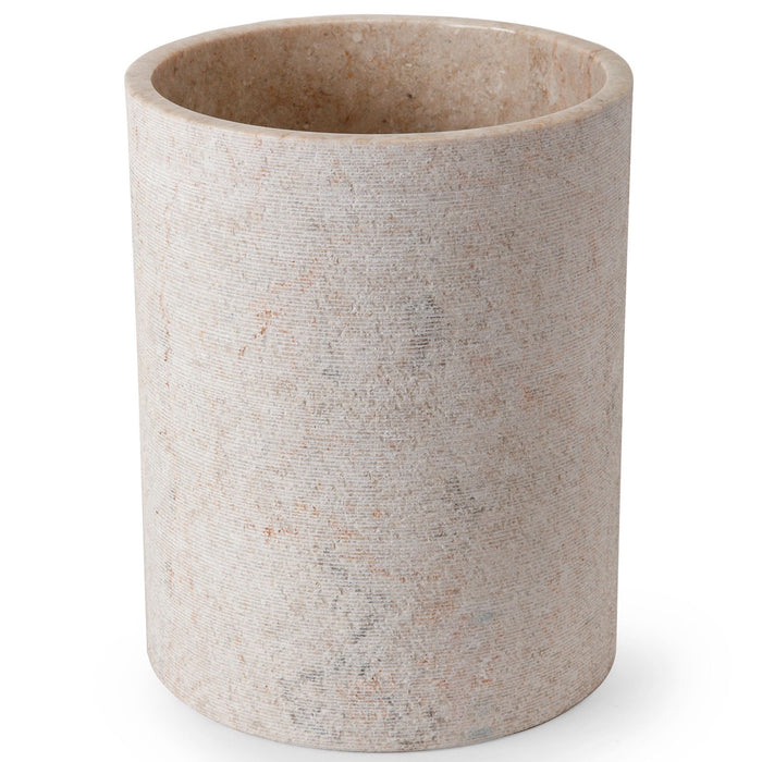 Limestone Bathroom Waste Basket