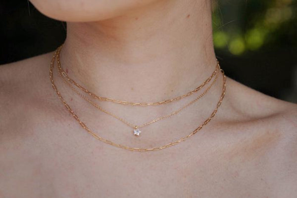 Link Chain Necklace, 12"