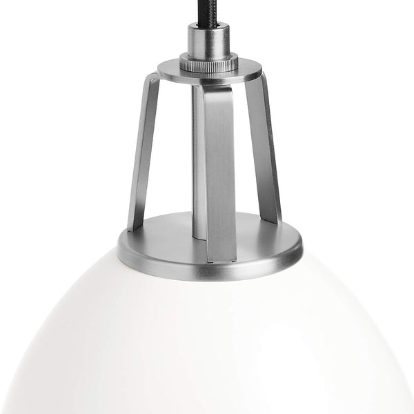 Maddox Dome Pendant - Large, White