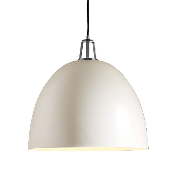 Maddox Dome Pendant - Large, White