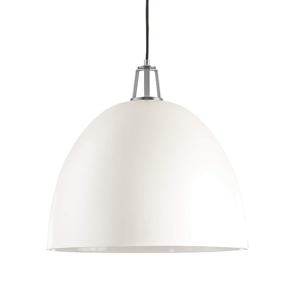 Maddox Dome Pendant - Large, White