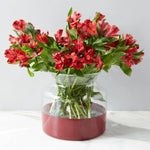 Merlot Colorblock Flower Vase