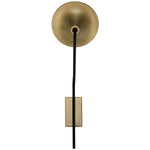 Messala Sconce, Black Metal and Brass Finish