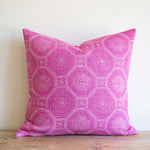 Mia Pillow - Pink, 22" x 22"