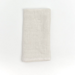 Stone Washed Linen Hemmed Dinner Napkin (Natural Chambray), Set of 6