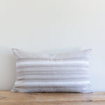 Gray Clyde Stripe Indoor/Outdoor Lumbar Pillow