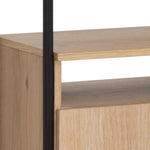 Ambrose Modular Bookcase Small Rustic Oak / Black