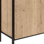 Ambrose Modular Bookcase, Large, Rustic Oak/Black