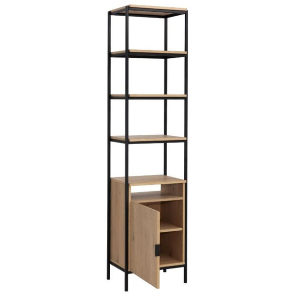 Ambrose Modular Bookcase Small Rustic Oak / Black, 20.50"W