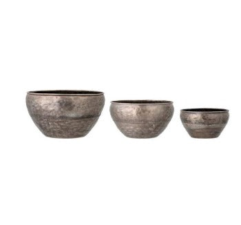 Galvanized Metal Planters, 3 Sizes