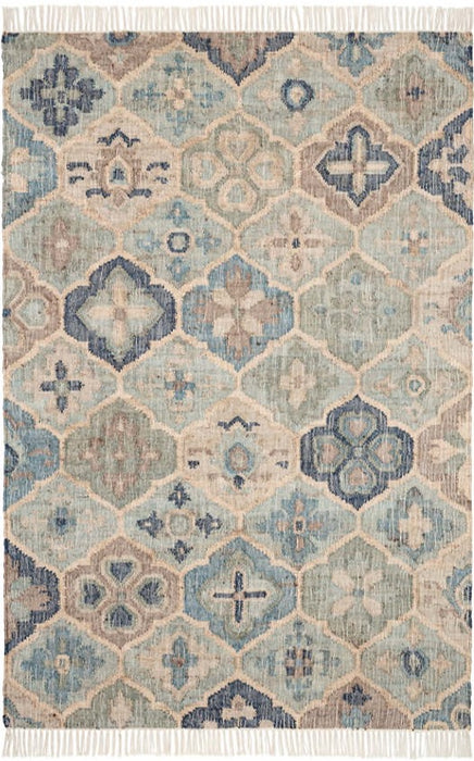Pali Woven Jute Rug, Blue