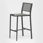 Polo Armless Barstool, Anthracite Aluminum Grey