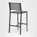 Polo Armless Barstool, Anthracite Aluminum Grey