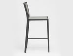 Polo Armless Barstool, Anthracite Aluminum Grey