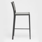 Polo Armless Barstool, Anthracite Aluminum Grey