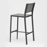 Polo Armless Barstool, Anthracite Aluminum Grey