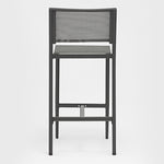 Polo Armless Barstool, Anthracite Aluminum Grey