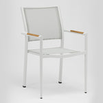 Polo Dining Chair White Aluminium