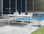 Polo Dining Chair White Aluminium